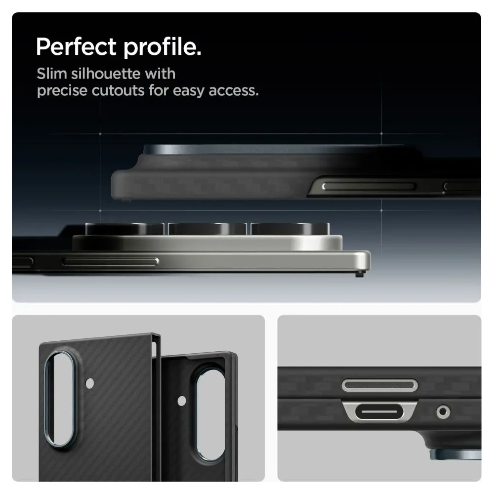 Etui Spigen Airskin Aramid do Samsung Galaxy Z Fold 7 Black