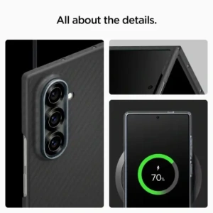 Spigen Airskin Aramid Samsung Galaxy Z Fold 7 Černá