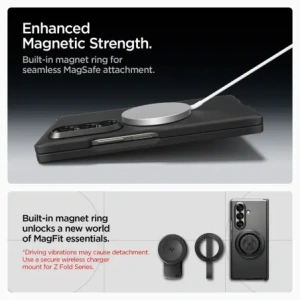 Spigen Tough Armor Pro Mag MagSafe Samsung Galaxy Z Fold 7 Černá