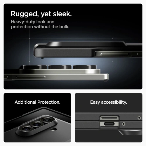 Spigen Tough Armor Pro Mag MagSafe Samsung Galaxy Z Fold 7 Fekete