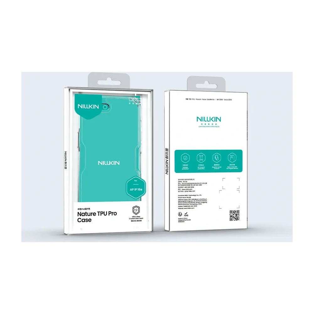 Etui Nillkin Nature Pro do Apple iPhone 16e przezroczysty