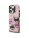 Etui Karl Lagerfeld IML Multi K&C Head Pattern do Apple iPhone 16 Pro różowy