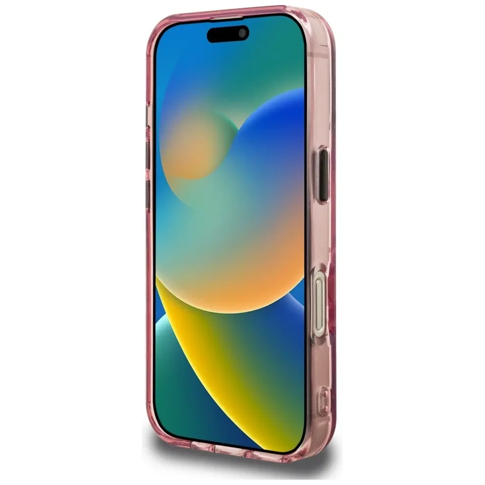 Etui Karl Lagerfeld IML Multi K&C Head Pattern do Apple iPhone 16 Pro różowy