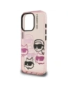 Etui Karl Lagerfeld IML Multi K&C Head Pattern do Apple iPhone 16 Pro różowy