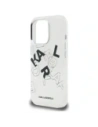 Etui Karl Lagerfeld IML Sketched Graphic do Apple iPhone 16 Pro przezroczysty