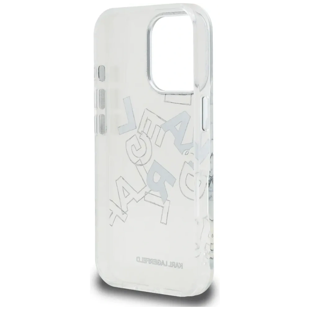 Etui Karl Lagerfeld IML Sketched Graphic do Apple iPhone 16 Pro przezroczysty