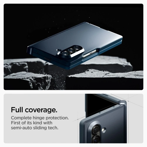 Etui Spigen Tough Armor Pro Mag MagSafe do Samsung Galaxy Z Fold 7 Metal Slate