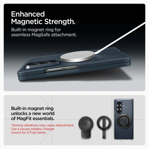 Spigen Tough Armor Pro Mag MagSafe Samsung Galaxy Z Fold 7 Metal Slate