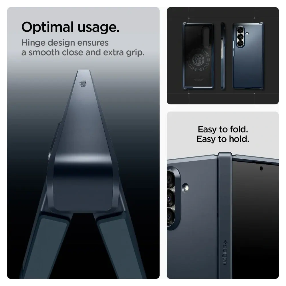 Etui Spigen Tough Armor Pro Mag MagSafe do Samsung Galaxy Z Fold 7 Metal Slate