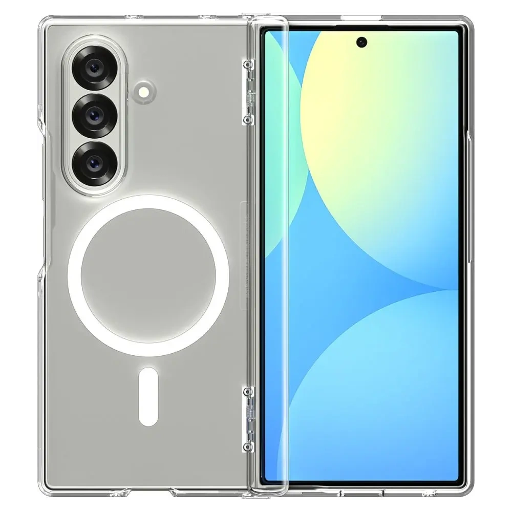 Etui Spigen Ultra Hybrid Pro Mag MagSafe do Samsung Galaxy Z Fold 7 Clear/white