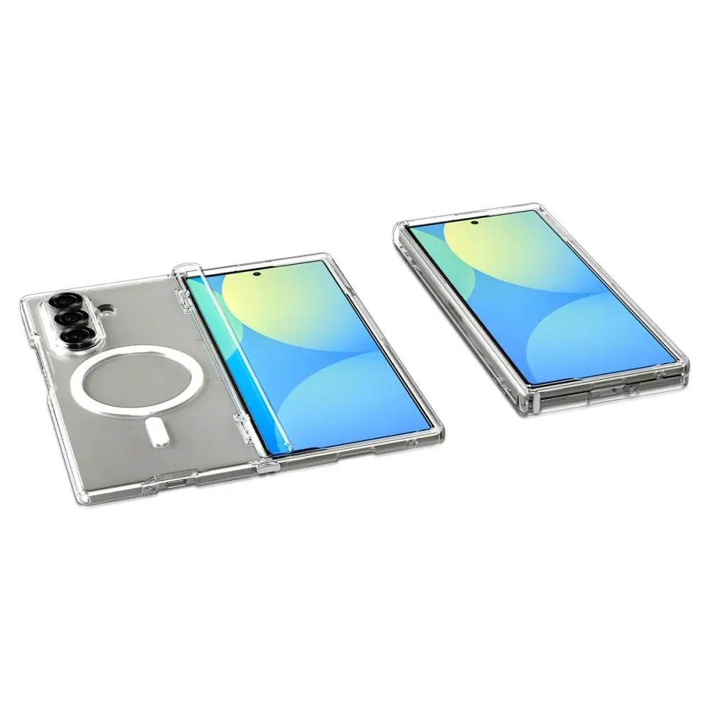 Etui Spigen Ultra Hybrid Pro Mag MagSafe do Samsung Galaxy Z Fold 7 Clear/white