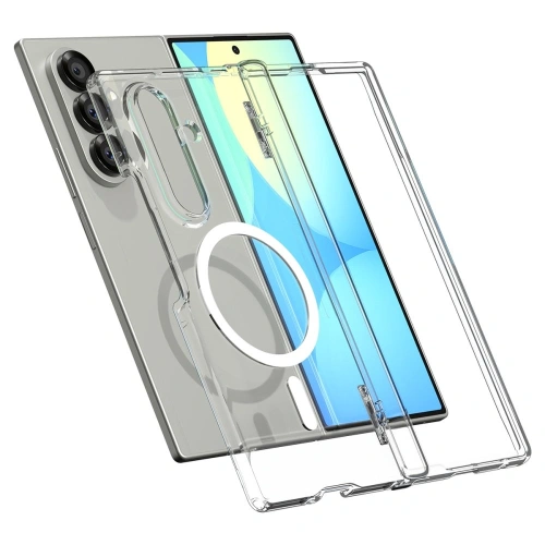 Spigen Ultra Hybrid Pro Mag MagSafe Samsung Galaxy Z Fold 7 Čirý/bílý