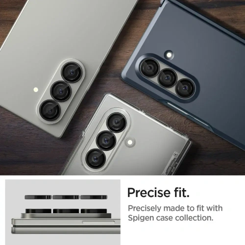 Spigen Optik Pro HD üveg.fedél a Samsung Galaxy Z Fold 7-hez Fekete [2 CSOMAG]