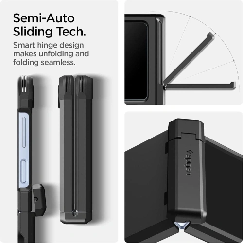 Spigen Tough Armor Pro Mag MagSafe Samsung Galaxy Z Flip 6 / 7 FE Fekete