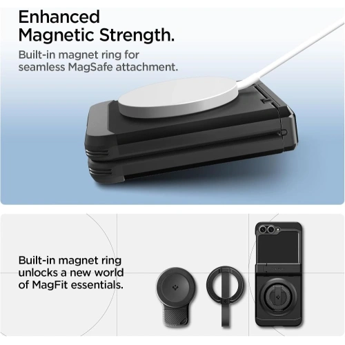 Spigen Tough Armor Pro Mag MagSafe Samsung Galaxy Z Flip 6 / 7 FE Černá
