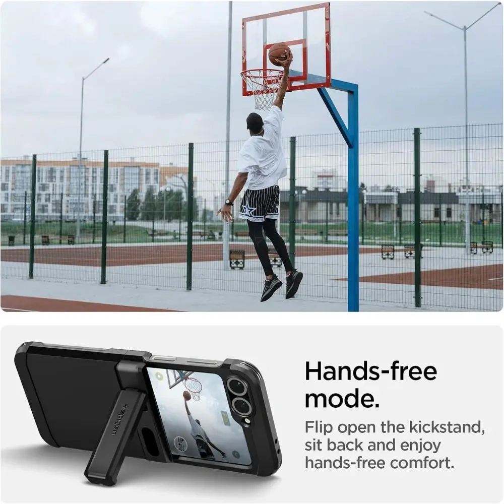 Etui Spigen Tough Armor Pro Mag MagSafe do Samsung Galaxy Z Flip 6 / 7 FE Black