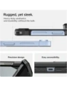 Spigen Tough Armor Pro Mag MagSafe Samsung Galaxy Z Flip 6 / 7 FE Fekete