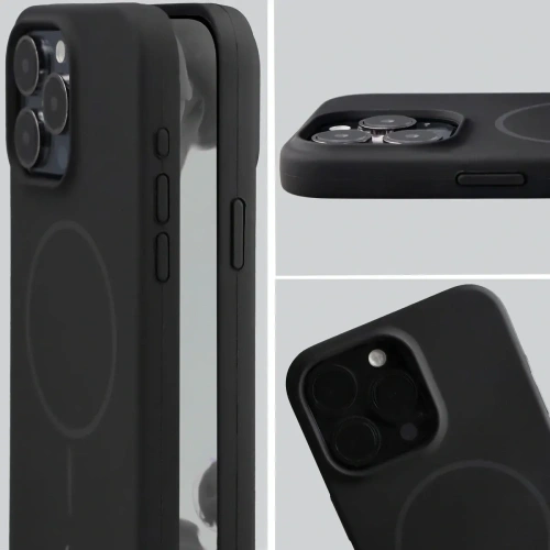 Bizon Soft Case Magnetic Apple iPhone 15 Pro Max negru