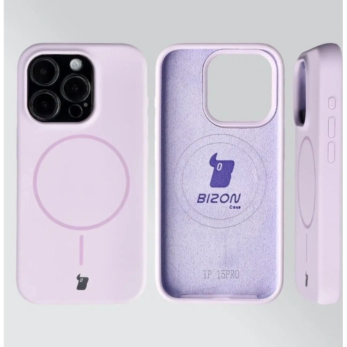 Bizon Soft Case Magnetic Apple iPhone 15 Pro light purple