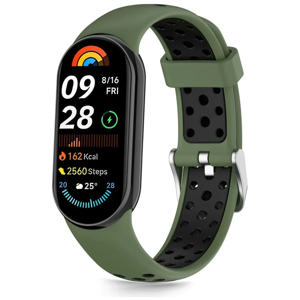 Pasek Tech-Protect IconBand Air Xiaomi Smart Band 8 / 9 / 10 / NFC Green/black