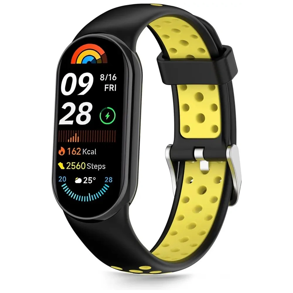 Pasek Tech-Protect IconBand Air Xiaomi Smart Band 8 / 9 / 10 / NFC Black/yellow