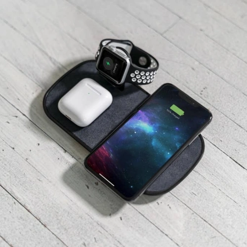 Kup Încărcător wireless pentru Apple Watch, AirPods, iPhone Mophie 3-in-1 Wireless Charging Pad - MPH014 - {ean13} - Sklep Home Screen