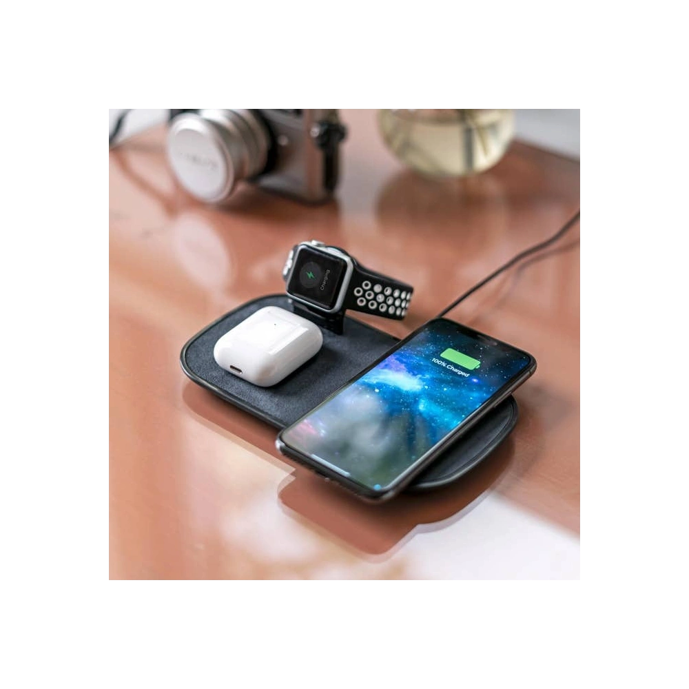 Ładowarka bezprzewodowa do Apple Watch, AirPods, iPhone Mophie 3-in-1 Wireless Charging Pad
