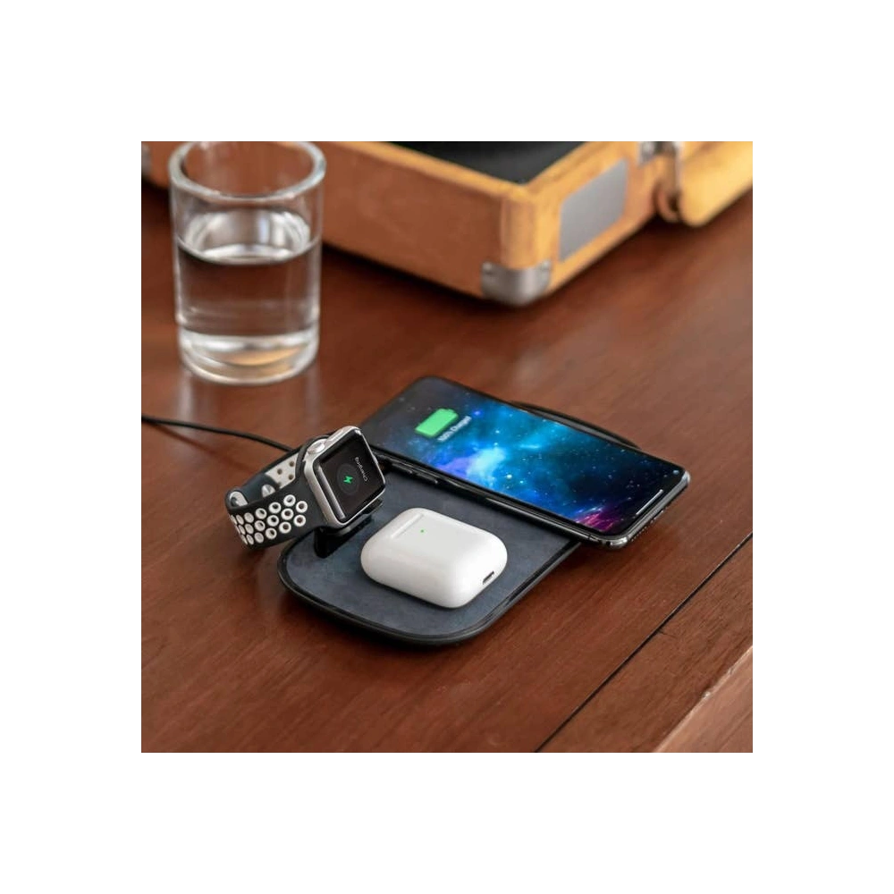 Ładowarka bezprzewodowa do Apple Watch, AirPods, iPhone Mophie 3-in-1 Wireless Charging Pad