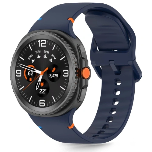 Pasek Tech-Protect Silicone Samsung Galaxy Watch 8 / Classic 40/44/46mm Storm Blue