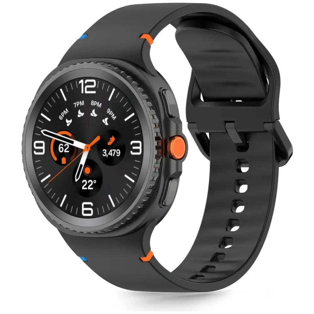 Pasek Tech-Protect Silicone Samsung Galaxy Watch 8 / Classic 40/44/46mm Black