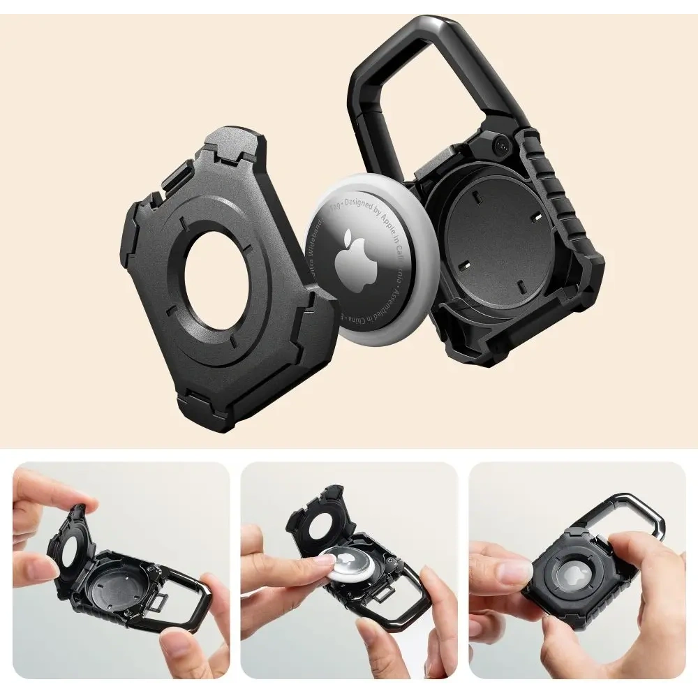 Brelok Tech-Protect Kevlar Apple AirTag 1 / 2  Black