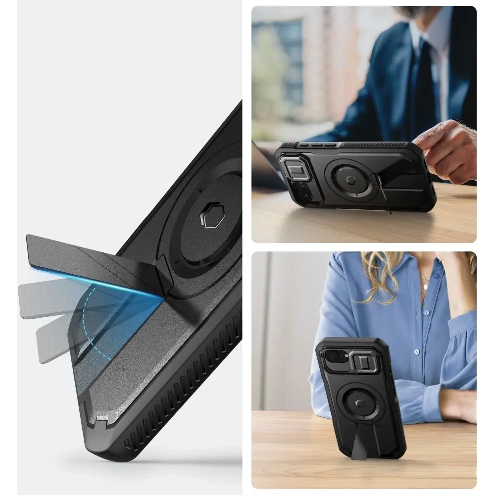 Etui Tech-Protect Kevlar MagSafe Apple iPhone 16e Black