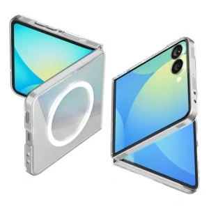 Etui Spigen Airskin Mag MagSafe do Samsung Galaxy Z Flip 7 Crystal Clear/white