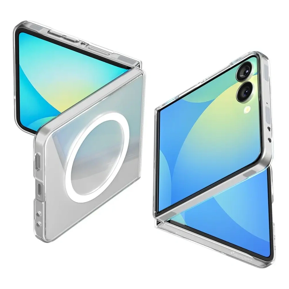 Etui Spigen Airskin Mag MagSafe do Samsung Galaxy Z Flip 7 Crystal Clear/white