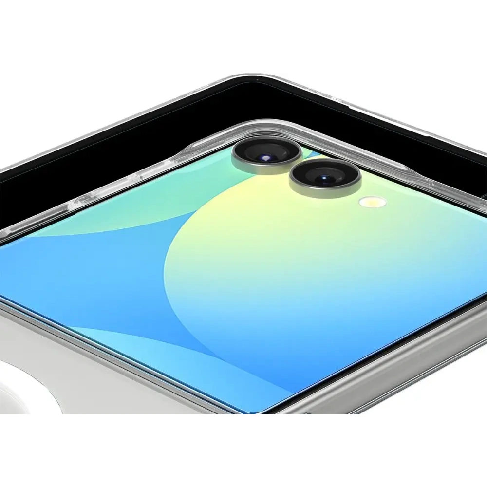 Etui Spigen Airskin Mag MagSafe do Samsung Galaxy Z Flip 7 Crystal Clear/white