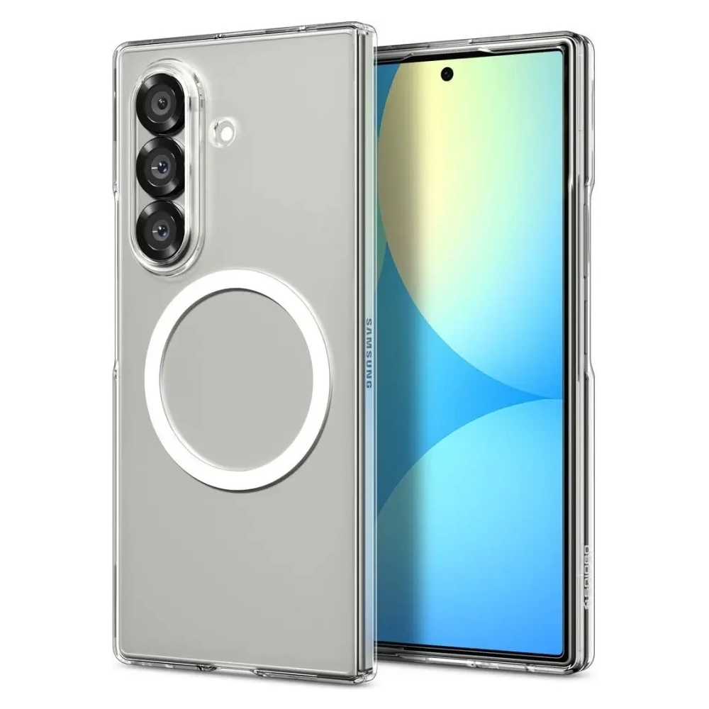 Etui Spigen Airskin Mag MagSafe do Samsung Galaxy Z Fold 7 Crystal Clear/white