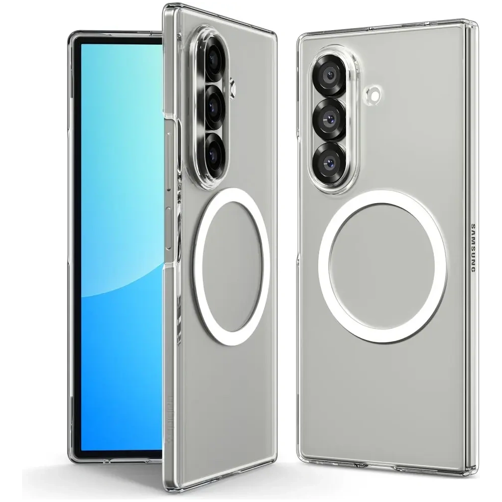 Etui Spigen Airskin Mag MagSafe do Samsung Galaxy Z Fold 7 Crystal Clear/white