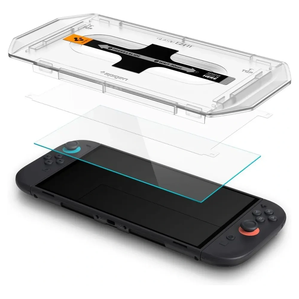 Szkło hartowane Spigen Glas.tr ez Fit do Nintendo Switch 2 Clear [2 PACK]