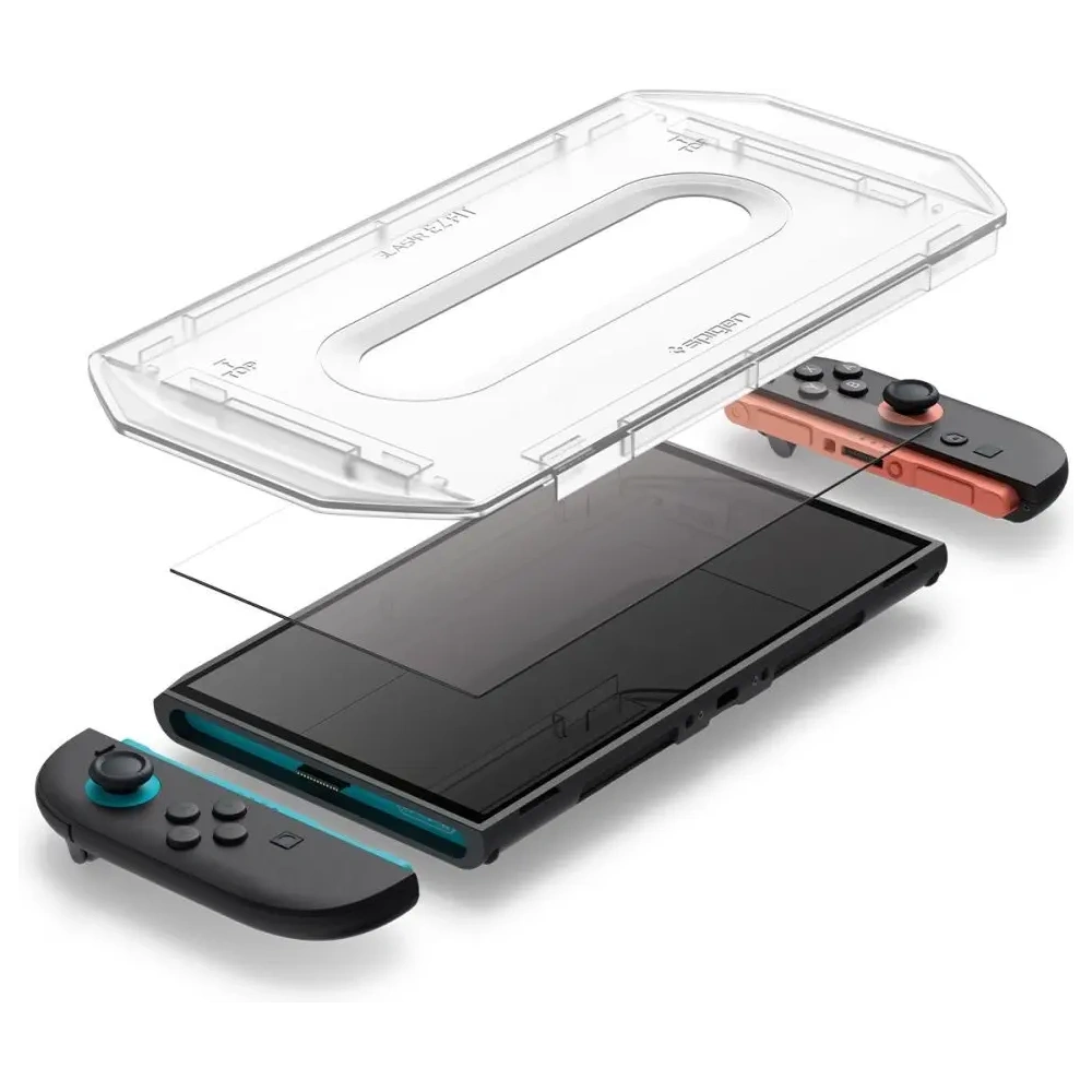 Szkło hartowane Spigen Glas.tr ez Fit do Nintendo Switch 2 Clear [2 PACK]