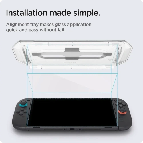 Szkło hartowane Spigen Glas.tr ez Fit do Nintendo Switch 2 Clear [2 PACK]