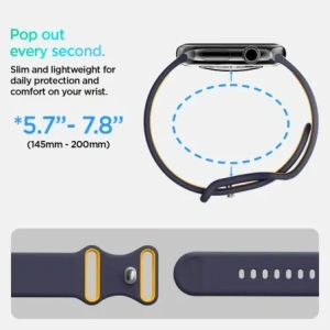Pasek Spigen Nano Pop do Apple Watch 6 / 7 / 8 / 9 / 10 / SE / Ultra 1 / 2 44/45/46/4mm Blueberry Navy