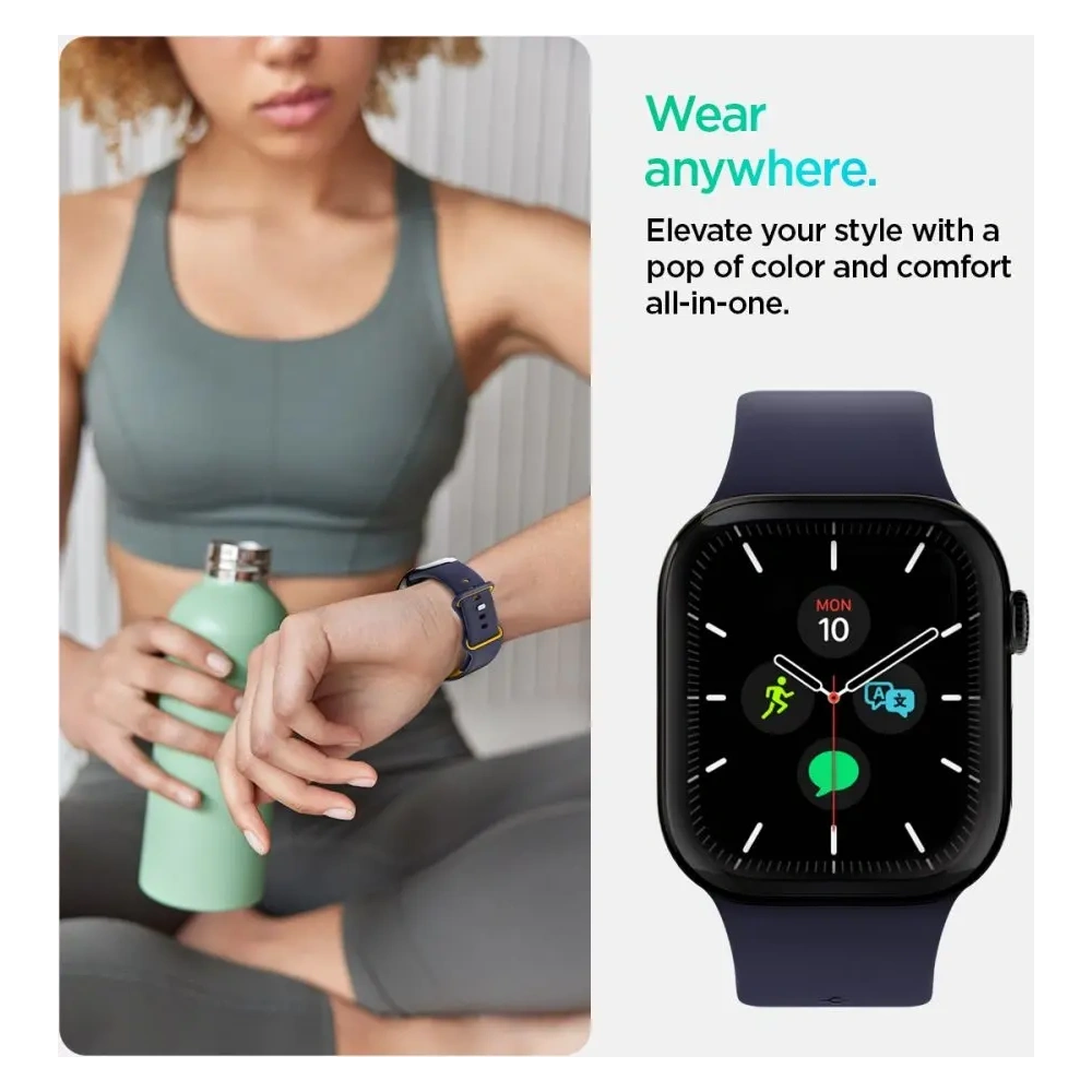 Pasek Spigen Nano Pop do Apple Watch 6 / 7 / 8 / 9 / 10 / SE / Ultra 1 / 2 44/45/46/4mm Blueberry Navy