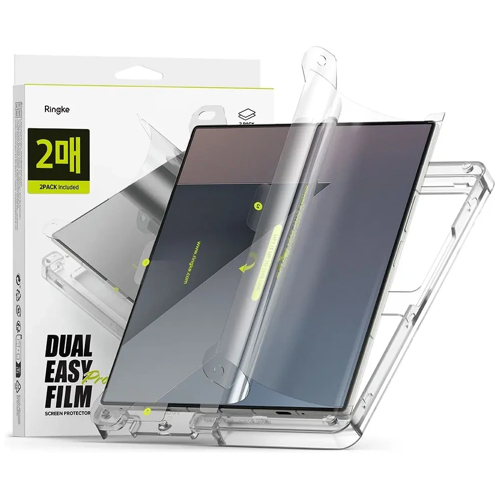 Folia hydrożelowa Ringke Dual Easy Pro do Samsung Galaxy Z Fold 7 Clear [2 PACK]