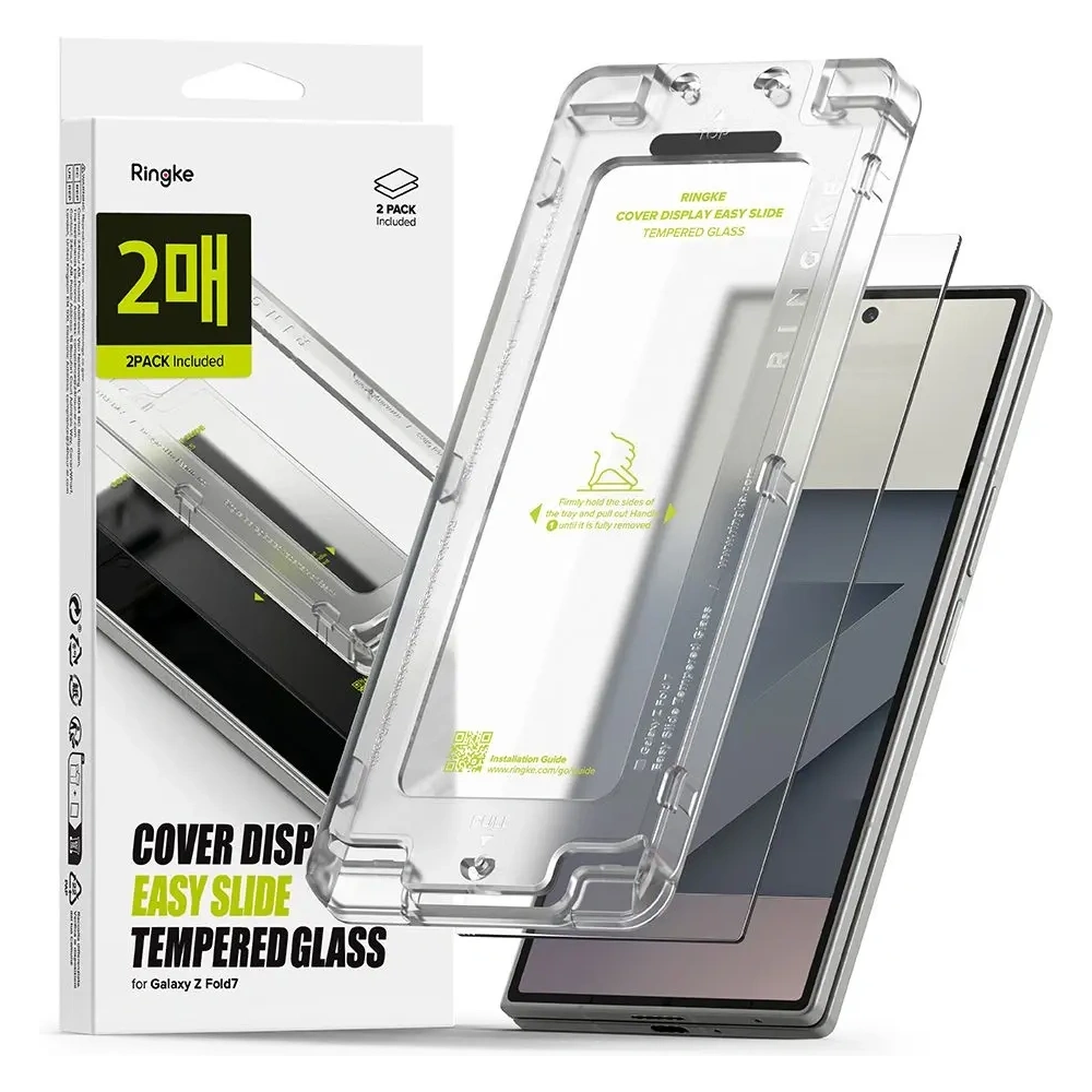 Szkło hartowane Ringke Cover Display Easy Slide do Samsung Galaxy Z Fold 7 Clear [2 PACK]