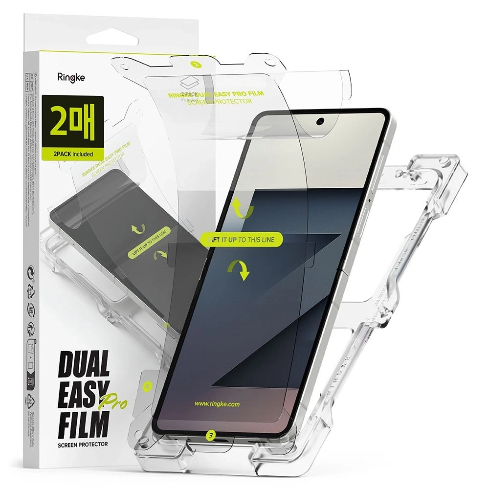 Folia hydrożelowa Ringke Dual Easy Pro do Samsung Galaxy Z Flip 7 Clear [2 PACK]