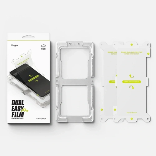 Folia hydrożelowa Ringke Dual Easy Pro do Samsung Galaxy Z Flip 7 Clear [2 PACK]