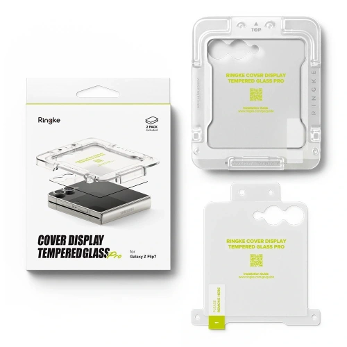 Szkło hartowane Ringke Cover Display Pro do Samsung Galaxy Z Flip 7 Clear [2 PACK]