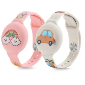 Pasek Tech-Protect Smooth For Kids do Apple AirTag 1 / 2 Colorful [2 PACK]