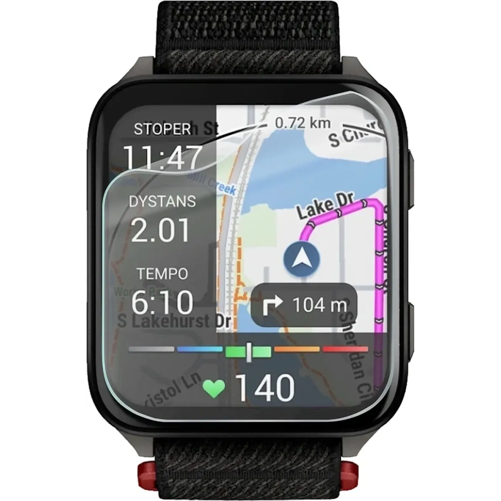 Folia hydrożelowa na ekran Bizon Glass Watch Hydrogel do Garmin Venu X1 [2 PACK]