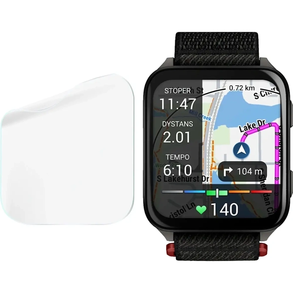 Folia hydrożelowa na ekran Bizon Glass Watch Hydrogel do Garmin Venu X1 [2 PACK]